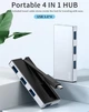 USB адаптер 4 в 1 HUB Vokamo із вбудованим шнуром Type-C VOKAMO HT3 (UFTHT3) - зображення 4