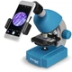 Мікроскоп Bresser Junior 40x-640x Blue з набором для дослідів та адаптером для смартфона (8851300WXH000) - зображення 2