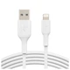 Кабель Belkin USB-A - Lightning, PVC, 2m, white - изображение 2