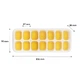 Силиконовая форма для льда CUMENSS AI-814 Cube 14 Yellow - изображение 2
