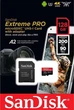 Карта пам'яті microSDXC (UHS-1 U3) SanDisk Extreme Pro A2 128Gb class 10 V30 (R200MB/s,W90MB/s) (adapter) (SDSQXCD-128G-GN6MA) - изображение 2