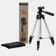 Штатив для телефону та фотоапарата Tripod 3110 PRO портативний трипод 0,35-1.02м висота. Колір: срібний - зображення 10