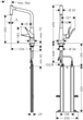 Смеситель кухонный HANSGROHE Metris Select M71 хром 73801000 с выдвижным изливом - изображение 7
