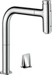 Смеситель кухонный HANSGROHE Metris Select M71 хром 73818000 с выдвижным изливом - изображение 1