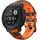 Ремешок для Garmin Instinct 2X Solar Tactical/ Instinct 2X Solar - Camo - Orange 26 мм Silicone 010-700011-40 - изображение 2