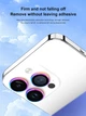 Защитное стекло Vokamo Alloy AR Lens-Enhancer для камеры для смартфона Apple iPhone 15/15 Plus Transparent/Purple (NVK010874) - изображение 8