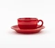 Набор кофейный чашка 207мл с блюдцем 16см Porland Seasons Red 222105 - изображение 2