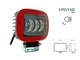Світлодіодна фара AllLight 30W(A) 3chip spot 9-30V КВАДРАТНА (RED) - зображення 3