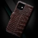 Чохол книжка Crocodille з натуральної шкіри для Samsung S24 Plus ручної роботи | Коричневий | Глянець - изображение 3