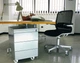 Мебельный ролик OgTM серии Rotola Office Nylon 68 со стопором белый/черный - изображение 3