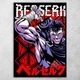 Плакат постер CupKit "Берсерк / Berserk" №9 А4 21х29,7 см - изображение 1