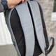Сірий матовий рюкзак універсальний портфель Town Style grey - зображення 7