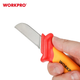 Нож для снятия изоляции (прямой) диэлектрический WORKPRO 50x180 мм EN/IEC 60900 10000V PRO PLUS WP344004 - изображение 4