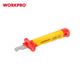 Нож для снятия изоляции (прямой) диэлектрический WORKPRO 50x180 мм EN/IEC 60900 10000V PRO PLUS WP344004 - изображение 8