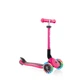Дитячий триколісний самокат Globber Junior Foldable Lights Fuchsia (437-110) - зображення 1