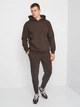 Спортивные штаны утепленные мужские ROZA 230449 M Коричневые (4824005681615) - изображение 3