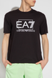 Футболка бавовняна чоловіча EA7 Train Visibility M Tee Loose 2XL Чорна (8056787403901) - зображення 1