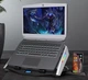 Охлаждающая подставка для ноутбука 15-21 дюймов Ice Coorel N10 RGB - изображение 3