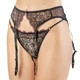 Пояс для панчохів жіночий мереживний Felisiya Lingerie Чорний 301-170/101 L - зображення 2