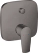 Наружная часть смесителя скрытого монтажа для ванны HANSGROHE Talis E 71745340 черный матовый хром 2 потребителя - изображение 1