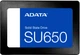 SSD диск ADATA Ultimate SU650 256GB 2.5" SATA III 3D NAND (ASU650SS-256GT-R) - изображение 1