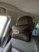 Подушка подголовник аксессуар с логотипом автомобиля Ford кожаная в машину для путешествий для водителя подаро натуральная кожа Delta Plus черная - изображение 1