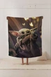 Плед STAR WARS Малыш Йода_2 Звездные войны покрывало с 3D рисунком размер 160х200 - изображение 2
