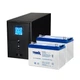 Комплект резервного живлення: ДБЖ Kraft PSW2000VA/1600W(LCD)24V UPS + акумулятор Trinix 100 Аг гелевий (2 шт.) (42-00063-5) - изображение 1