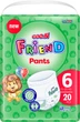 Трусики-подгузники Goo.N Friend унисекс размер 6 15-25 кг 20 шт (F1010117-003) (8697404380634) - изображение 1