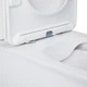 Унітаз Nando напольний Rimless 620х345х800 мм із сидінням Slim Duroplast/ Soft-close/ Quick relase White Qtap - зображення 3