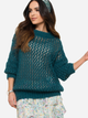 Sweter z golfem damski ażurowy Kamea K.21.617.18 One Size Niebieski (5903246744323) - obraz 1