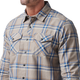 Сорочка тактична 5.11 Tactical Gunner Plaid Long Sleeve Shirt Badlands Tan Plaid XL (72530-171) - зображення 5