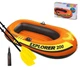 Надувная лодка Intex 58331 Explorer 200 с веслами и насосом 185*94*41 см оранджевый - изображение 1