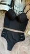 Женский комплект: корсетный топ + трусики 80D(L) черный F28872 - изображение 5