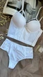 Женский комплект: корсетный топ + трусики 75C(M) белый F28872 - изображение 7