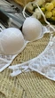 Красивый комплект: бюстгалтер и трусики 85C(XL) белый 2103334 - изображение 7