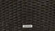 Стол Just Relax 90x90 Темно-коричневый с Ротангу со стальным каркасом (1 Стол) - изображение 4
