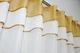 Кухонная гардина VR-Textil № 036к арка белый с золотистым 270х170 см (52-0244) - изображение 3