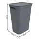 Кошик для білизни з кришкою Rotho Brisen 50l сірий - зображення 4
