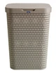 Корзина для белья с крышкой Rotho Country 55l капучино - изображение 2