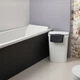 Корзина для белья с крышкой Rotho Country 55l белый - изображение 7