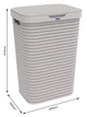 Корзина для белья с крышкой Rotho Country 55l капучино - изображение 6