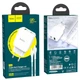 Адаптер сетевой Hoco Type-C to Lightning Cable Favor dual port N5 |1USB/1Type-C, PD20W/QC3.0, 3A| (Safety Certified) белый - изображение 4