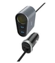 Адаптер автомобильный Hoco Companheiro Front and Rear Seat Cigarette Lighter Z35A |3USB, 2.4A, 100W| серый - изображение 1