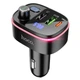 Адаптер автомобильный Hoco Fast car BT FM transmitter E62 |2USB/1Type-C, TF/U Disk, 20W/3A, QC/PD| черный - изображение 1