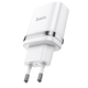 Адаптер сетевой HOCO Ardent single port charger N1 |1USB, 2.4A, 12W| (Safety Certified) белый - изображение 1