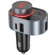 Адаптер автомобильный HOCO Alegria car BT FM transmitter E72 |2USB/Type-C, PD/QC, 45W/3A| черный - изображение 1