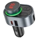 Адаптер автомобильный HOCO Alegria car BT FM transmitter E72 |2USB/Type-C, PD/QC, 45W/3A| черный - изображение 2