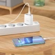 Адаптер сетевой Hoco Lightning cable Easy charge digital display charger set C93A |3USB, 3.4A| белый - изображение 6
