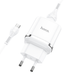 Адаптер сетевой Hoco Micro USB Cable Special FCP, AFC N3 |1USB, 18W/3A, QC3.0| (Safety Certified) белый - изображение 1